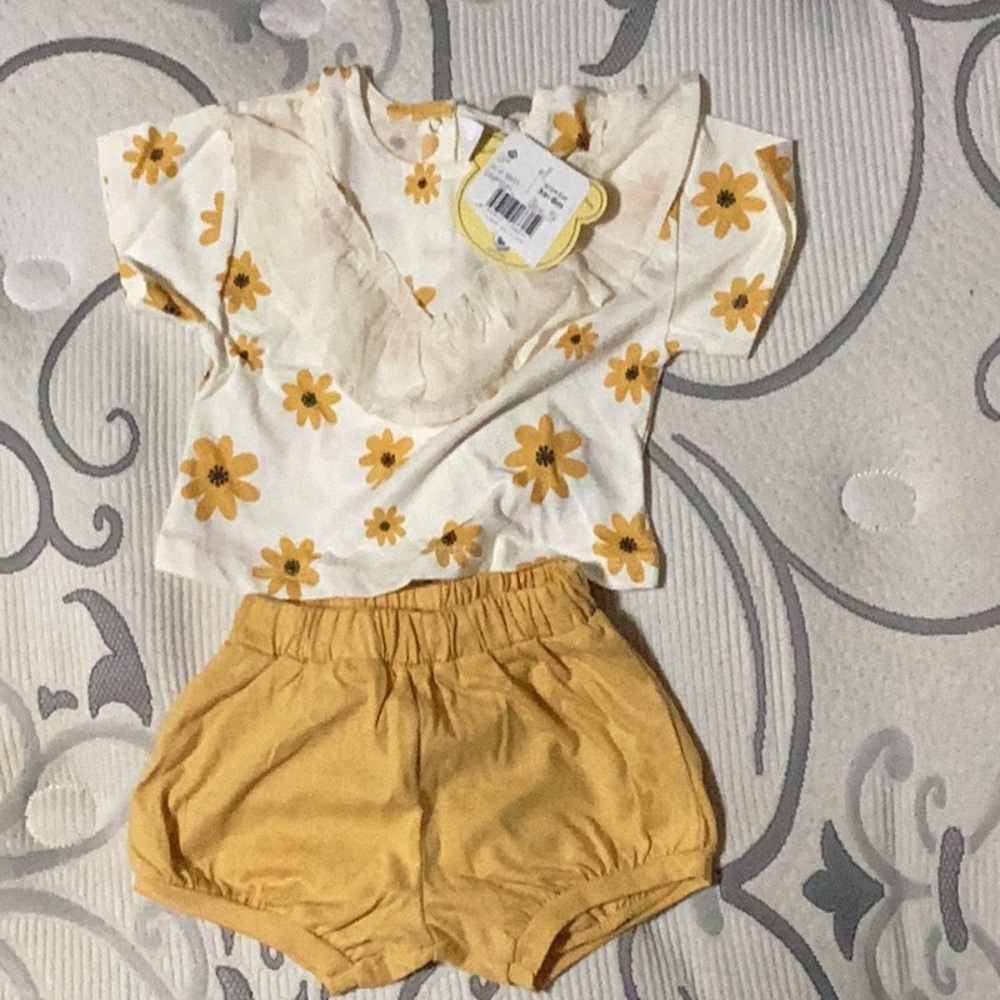 NWT 3-6m old girls matching set